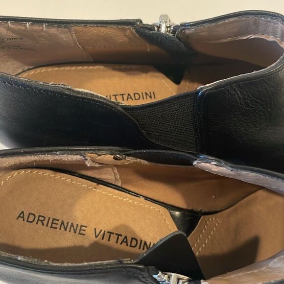 Adrienne Vittadini Black Wedge shoes Size 6.5 - Picture 7 of 12